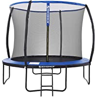 Los mejores  - SONGMICS Trampolín de Jardín- Cama Elástica con Red de Seguridad- Escalera- Postes de Arco Acolchado- Prueba de…